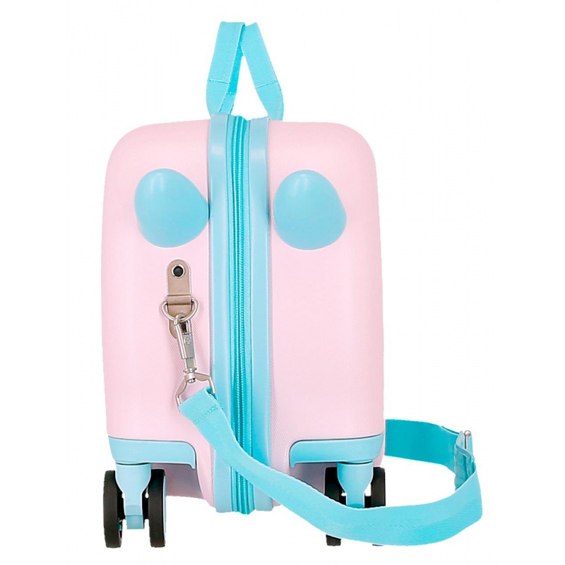 Detský kufor a odrážadlo Lilo & Stitch Heart – ružový ABS kufor 25 l