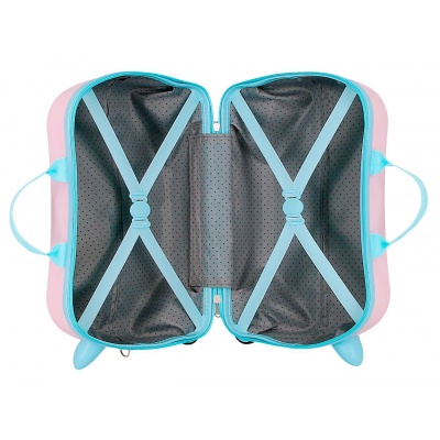 Detský kufor a odrážadlo Lilo & Stitch Heart – ružový ABS kufor 25 l