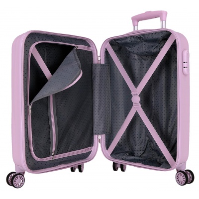 ABS cestovný kufor Disney Frozen Close to the Heart 55×38×20 cm – ružový detský kufor