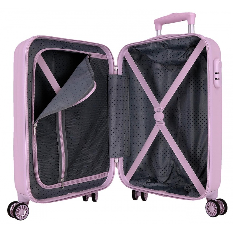 ABS cestovní kufr Disney Frozen Close to the Heart 55×38×20 cm – růžový dětský kufr