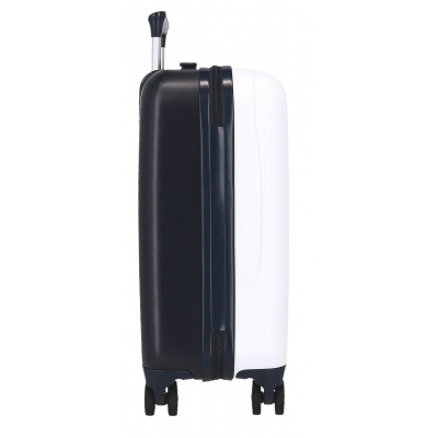 Detský biely kufor Lilo & Stitch Happy – 33 l, ABS plast, číselný zámok