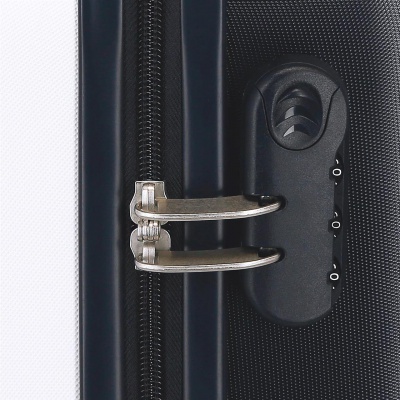 Detský biely kufor Lilo & Stitch Happy – 33 l, ABS plast, číselný zámok