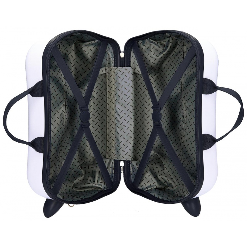 Dětský bílý kufr a odrážedlo Lilo & Stitch Happy - 25 l, ABS plast