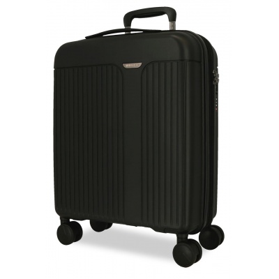 Kabínový kufor MOVOM New Trendy Black 55 cm – tvrdý polypropylén, TSA, expandovateľný