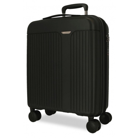 Kabínový kufor MOVOM New Trendy Black 55 cm – tvrdý polypropylén, TSA, expandovateľný