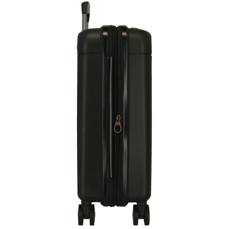 Kabínový kufor MOVOM New Trendy Black 55 cm – tvrdý polypropylén, TSA, expandovateľný