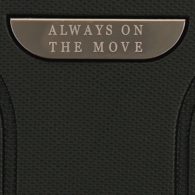 Kabínový kufor MOVOM New Trendy Black 55 cm – tvrdý polypropylén, TSA, expandovateľný