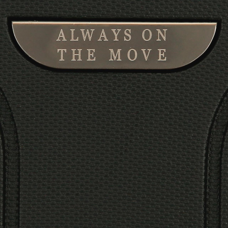 Kabínový kufor MOVOM New Trendy Black 55 cm – tvrdý polypropylén, TSA, expandovateľný