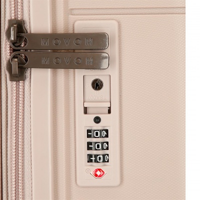Kufor MOVOM New Trendy Beige 55×40×20 cm | Príručný, ľahký, ABS, TSA, expandovateľný ✓