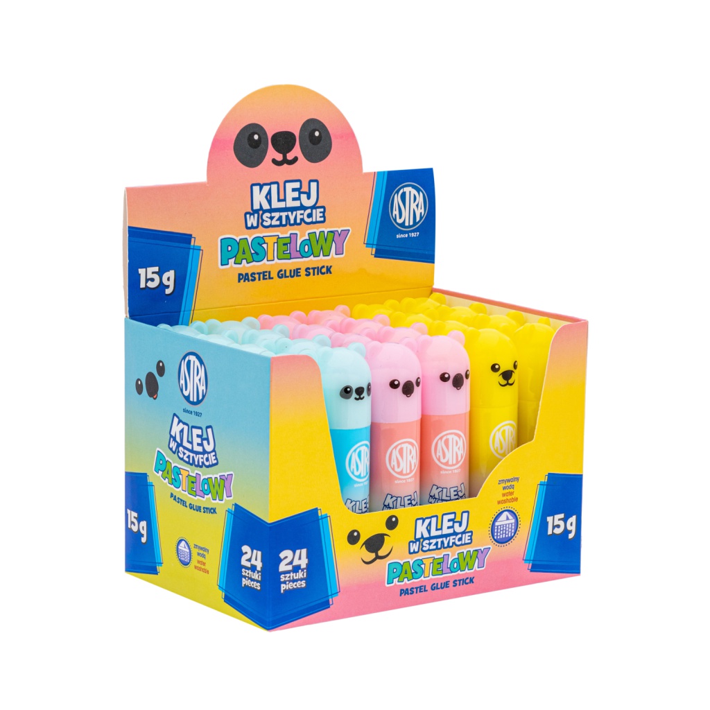Lepicí tyčinka Astra Zvířátka Pastel 15 g – mix barev