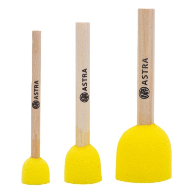 Houby a válečky na malování pro děti – sada 7 ks ASTRA | Kreativní sada pro nejmenší