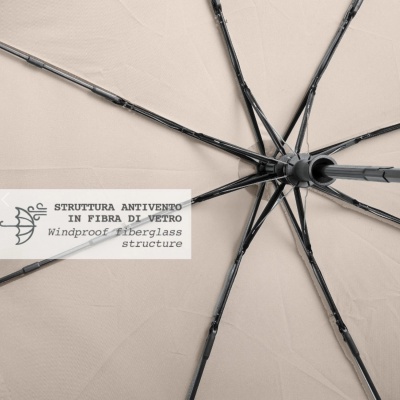 Automatický skladací dáždnik Perletti Green Rigato Blue – antivetrovy, ekologický | ZdenkaTri.sk