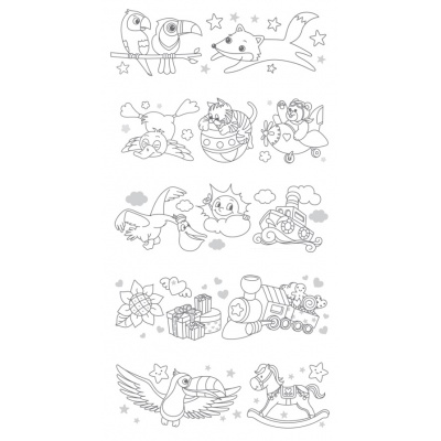 Zlupovacie farby na sklo AMOS – sada 9 ks | Skvelé na okná, zrkadlá a dekorácie