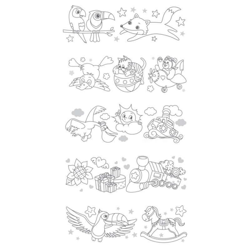 Zlupovacie farby na sklo AMOS – sada 9 ks | Skvelé na okná, zrkadlá a dekorácie