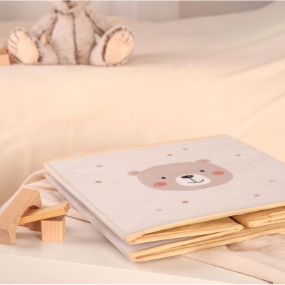 Úložný box babybest® Little Friends – 30×30×30 cm | Dětský skládací box se zvířátky