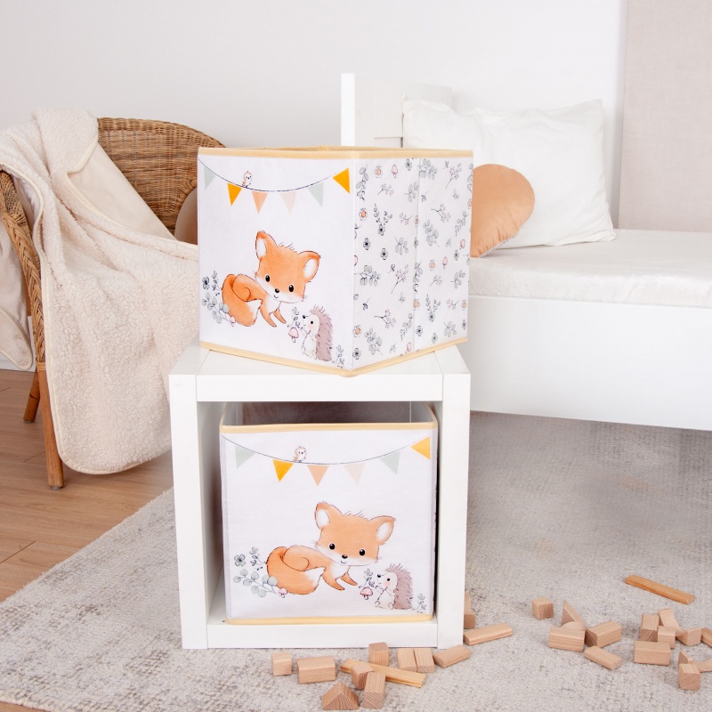 Úložný box Herding Lesní přátelé – skládací 30×30×30 cm | Roztomilé úložné řešení pro děti