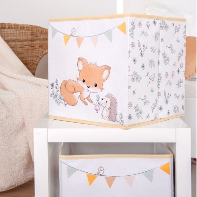 Úložný box Herding Lesní přátelé – skládací 30×30×30 cm | Roztomilé úložné řešení pro děti