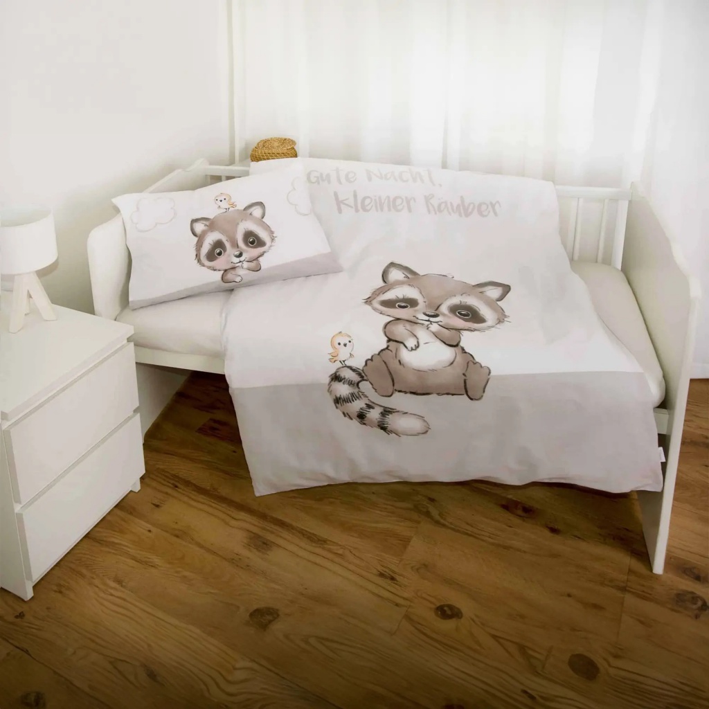 Detské bavlnené obliečky babybest® Malý lúpežník – 100×135 + 40×60 cm