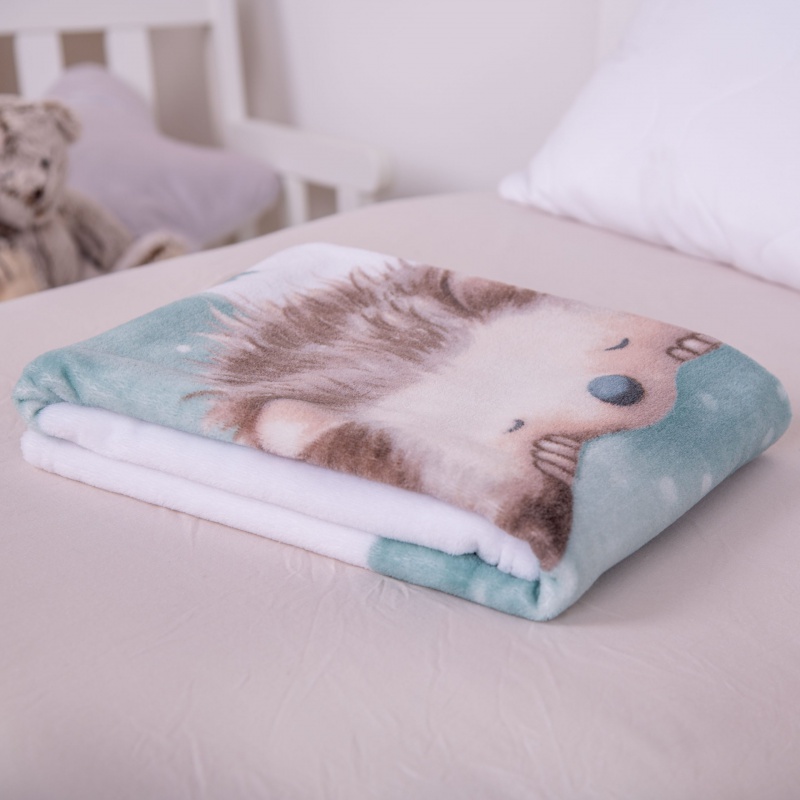 Baby supersoft deka Herding „Malý ježek“ 75×100 cm – měkká a hřejivá dětská deka