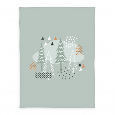 Baby supersoft deka „Nordic Forest“ 75×100 cm – mäkká a hrejivá deka pre bábätká | babybest®