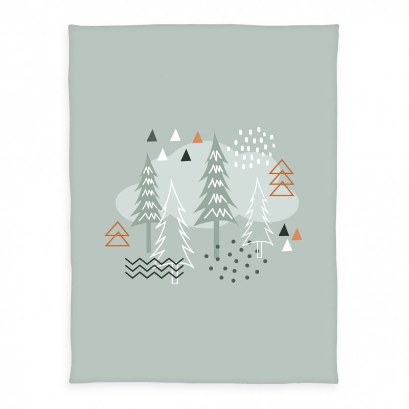 Baby supersoft deka „Nordic Forest“ 75×100 cm – měkká a hřejivá deka pro miminka | babybest®