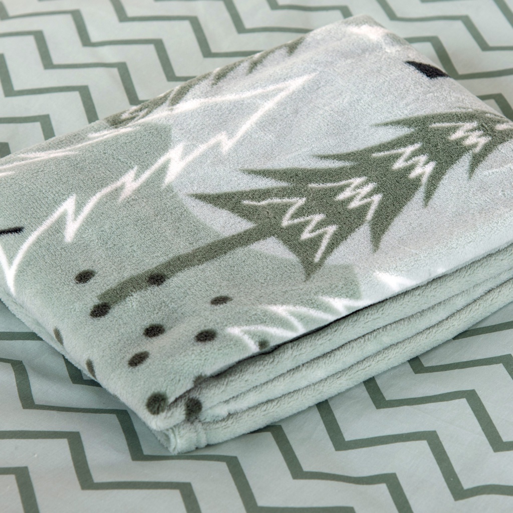 Baby supersoft deka „Nordic Forest“ 75×100 cm – měkká a hřejivá deka pro miminka | babybest®