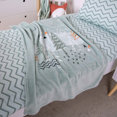 Baby supersoft deka „Nordic Forest“ 75×100 cm – měkká a hřejivá deka pro miminka | babybest®