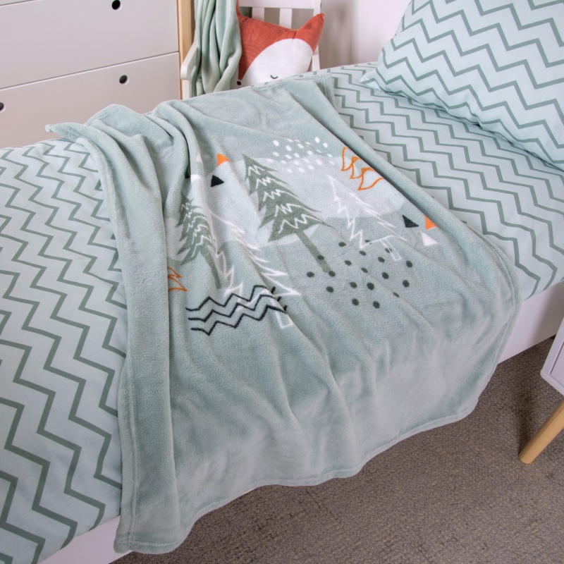 Baby supersoft deka „Nordic Forest“ 75×100 cm – měkká a hřejivá deka pro miminka | babybest®