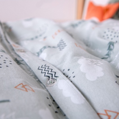 Dětské flanelové povlečení babybest® Nordic Forest 100×135 – hřejivé a jemné ✓