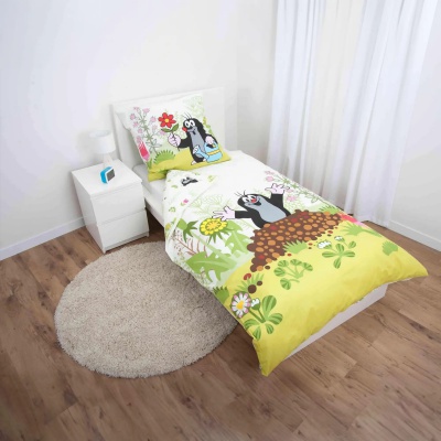 Bavlnené obliečky Krtko 135×200 cm + 80×80 – kvalitná OEKO-TEX posteľná bielizeň