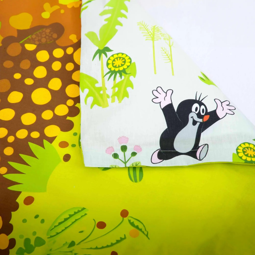 Bavlnené obliečky Krtko 135×200 cm + 80×80 – kvalitná OEKO-TEX posteľná bielizeň