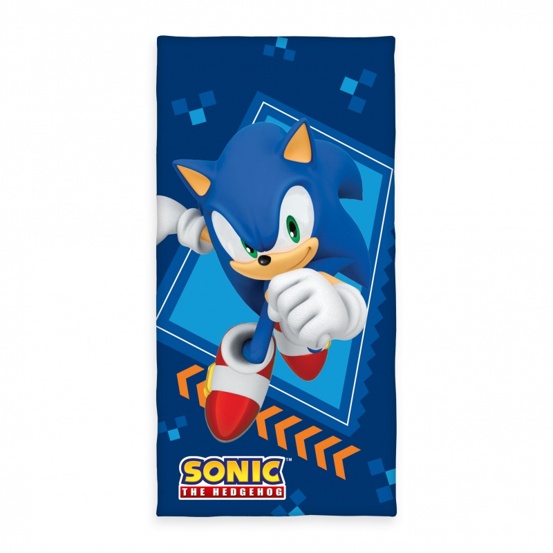 Bavlněná osuška Sonic 75×150 cm – licencované dětské ručníky Herding