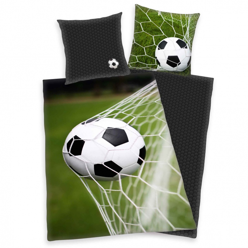 Bavlněné povlečení Herding Fotbal 140×200 + 70×90 – oboustranné, 100% bavlna
