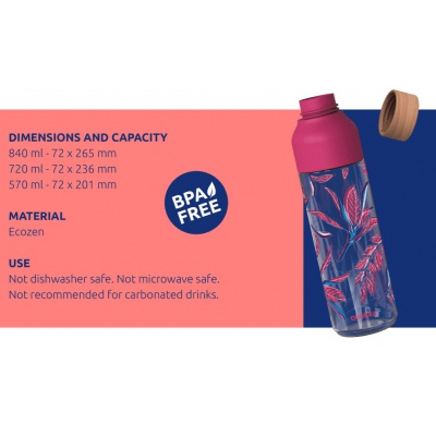 Quokka Ice, Plastová fľaša Birds, 720ml, 06989