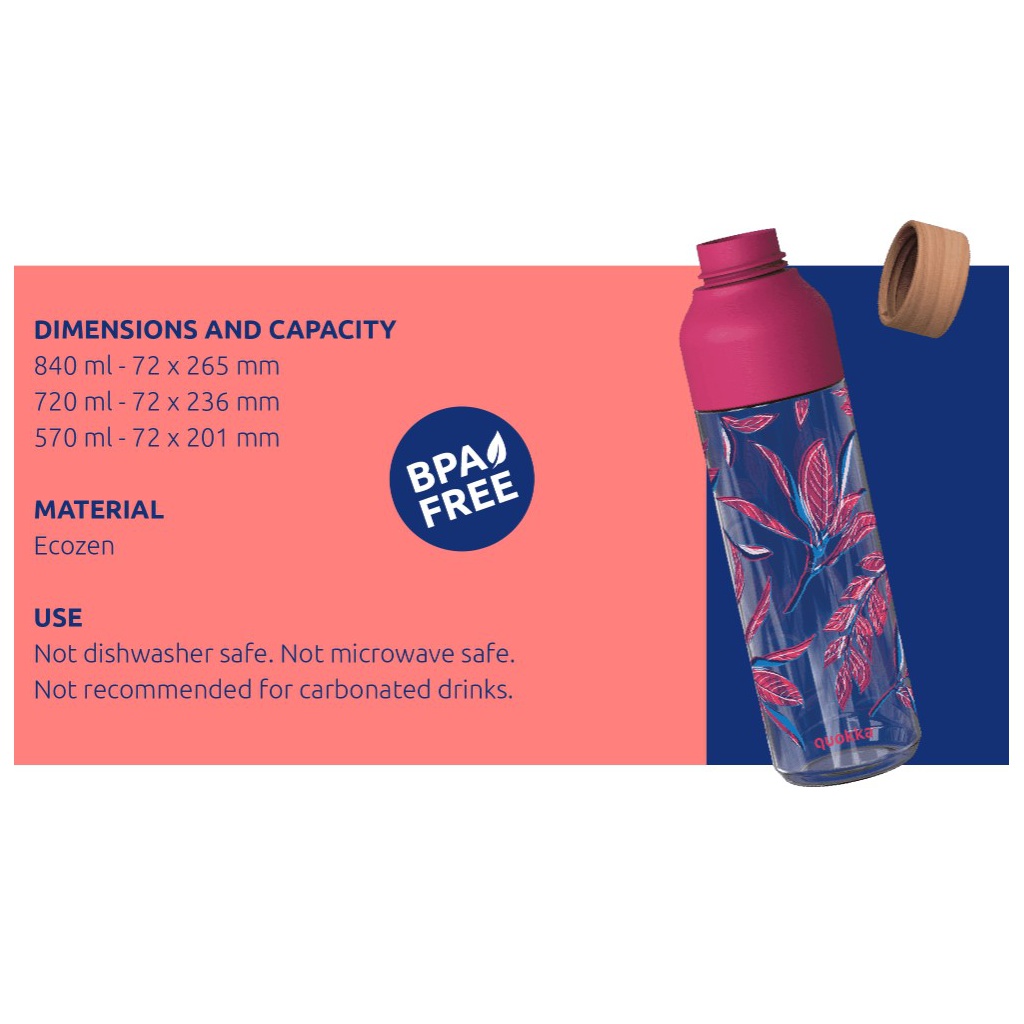 Quokka Ice, Plastová láhev Birds, 720ml, 06989