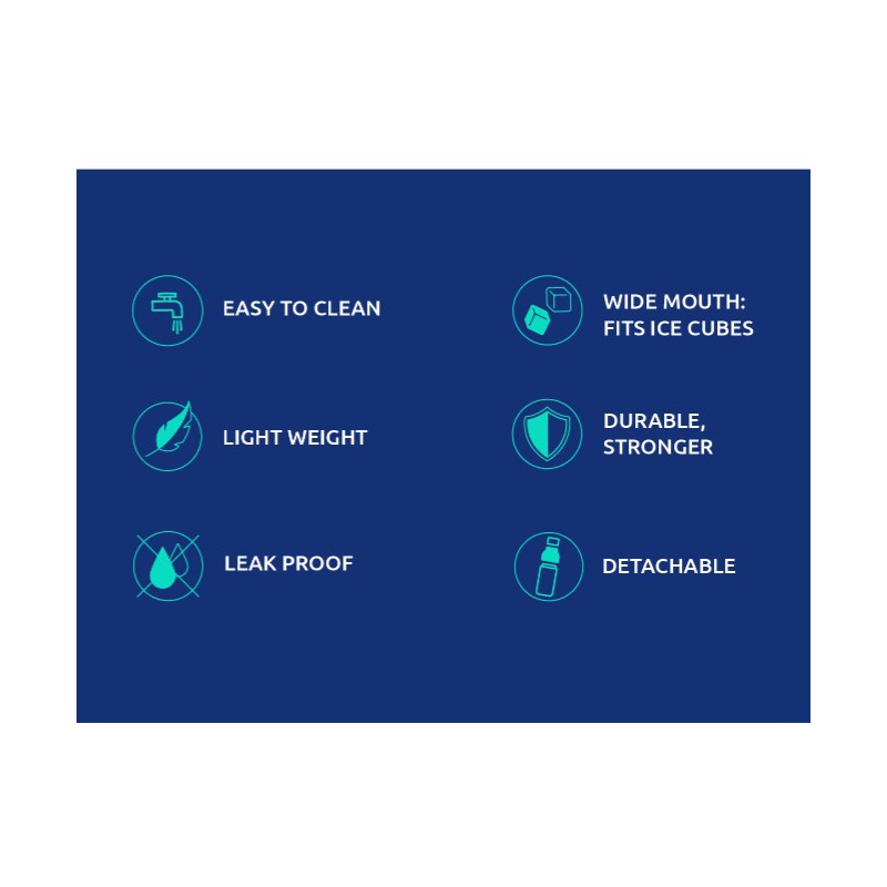 Quokka Ice, Plastová fľaša Birds, 720ml, 06989