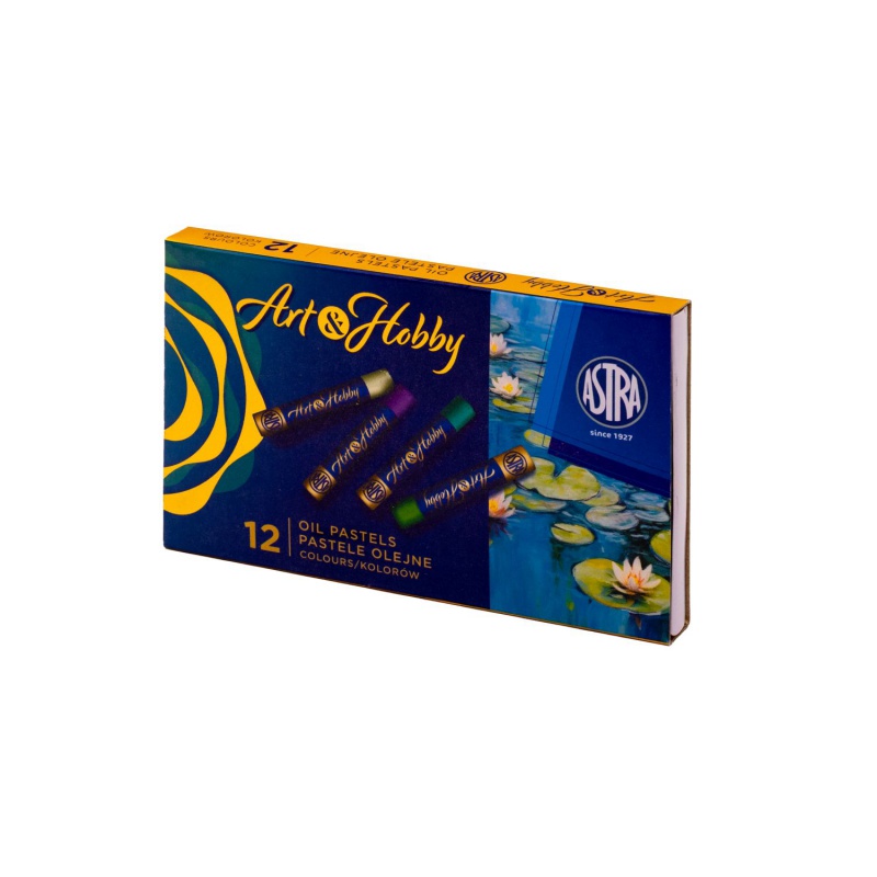 Olejové pastely Astra Art&Hobby 12 farieb | Kvalitné pastelky
