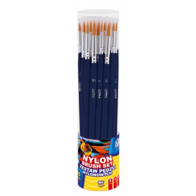 Sada 40 nylonových štětců ASTRA je ideální pro školní výtvarnou výchovu i domácí tvoření. Měkké syntetické štětiny umožňují p