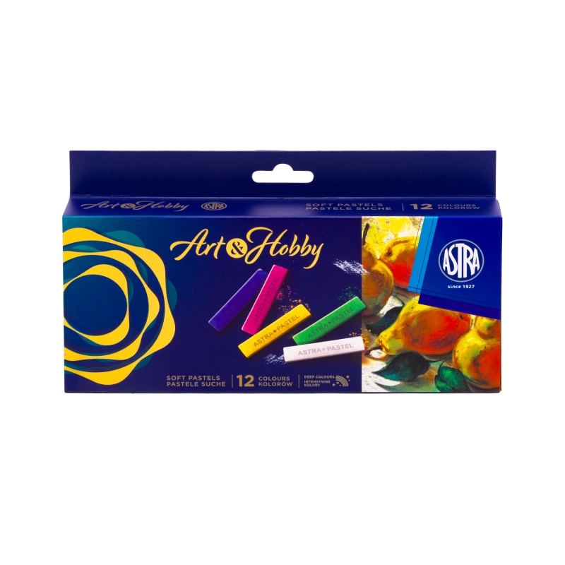 Suchý pastel Art&Hobby 12 ks – jemné umelecké pastely