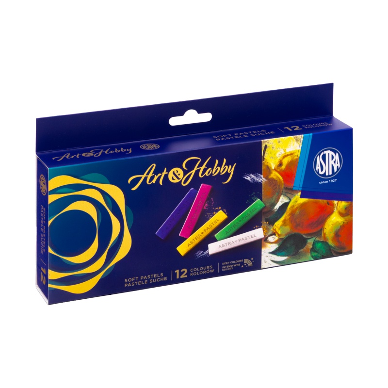 Suchý pastel Art&Hobby 12 ks – jemné umelecké pastely