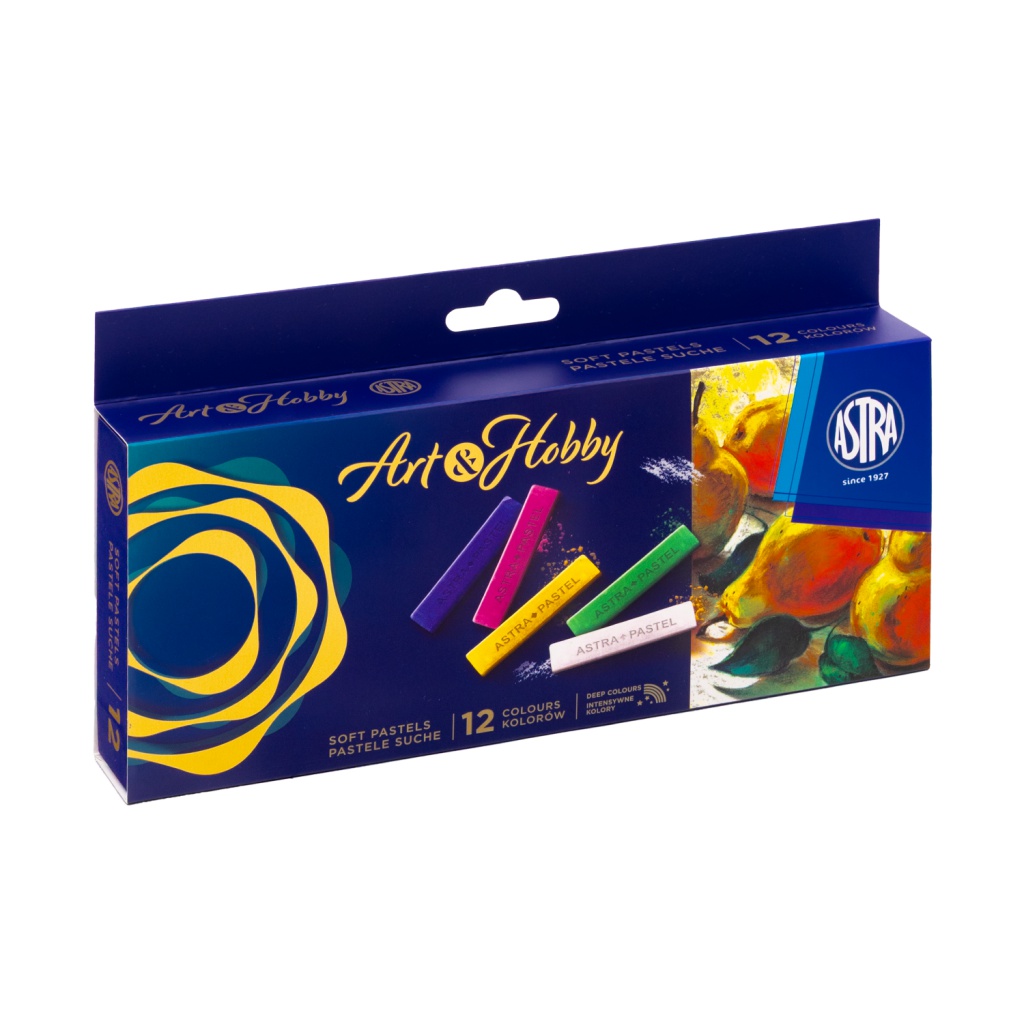 Suchý pastel Art&Hobby 12 ks – jemné umelecké pastely