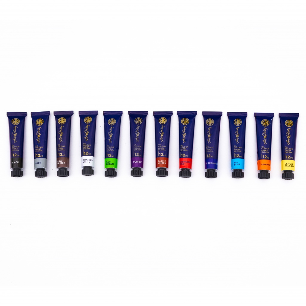 Olejové farby Art&Hobby 12 × 12 ml | Sada pre umelcov