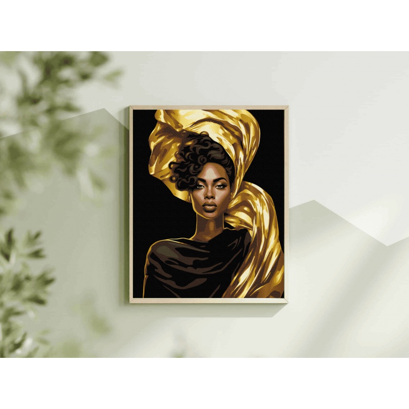 Maľovanie podľa čísel Zlatá elegancia čierne plátno Art&Hobby 40×50 cm