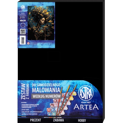 Maľovanie podľa čísel Zlatý lúč čierne plátno Art&Hobby 40×50 cm