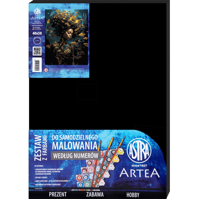 Maľovanie podľa čísel Zlatý lúč čierne plátno Art&Hobby 40×50 cm