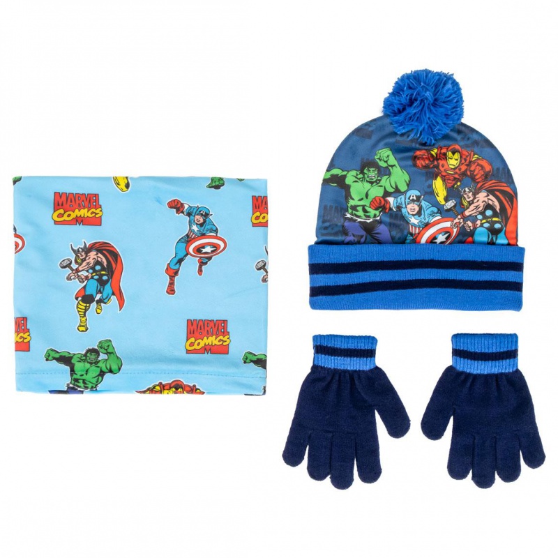 Zimný set Avengers pre deti | Čiapka, snood a rukavice