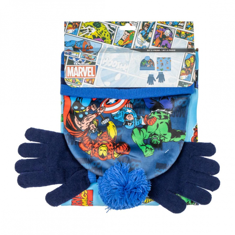 Zimný set Avengers pre deti | Čiapka, snood a rukavice