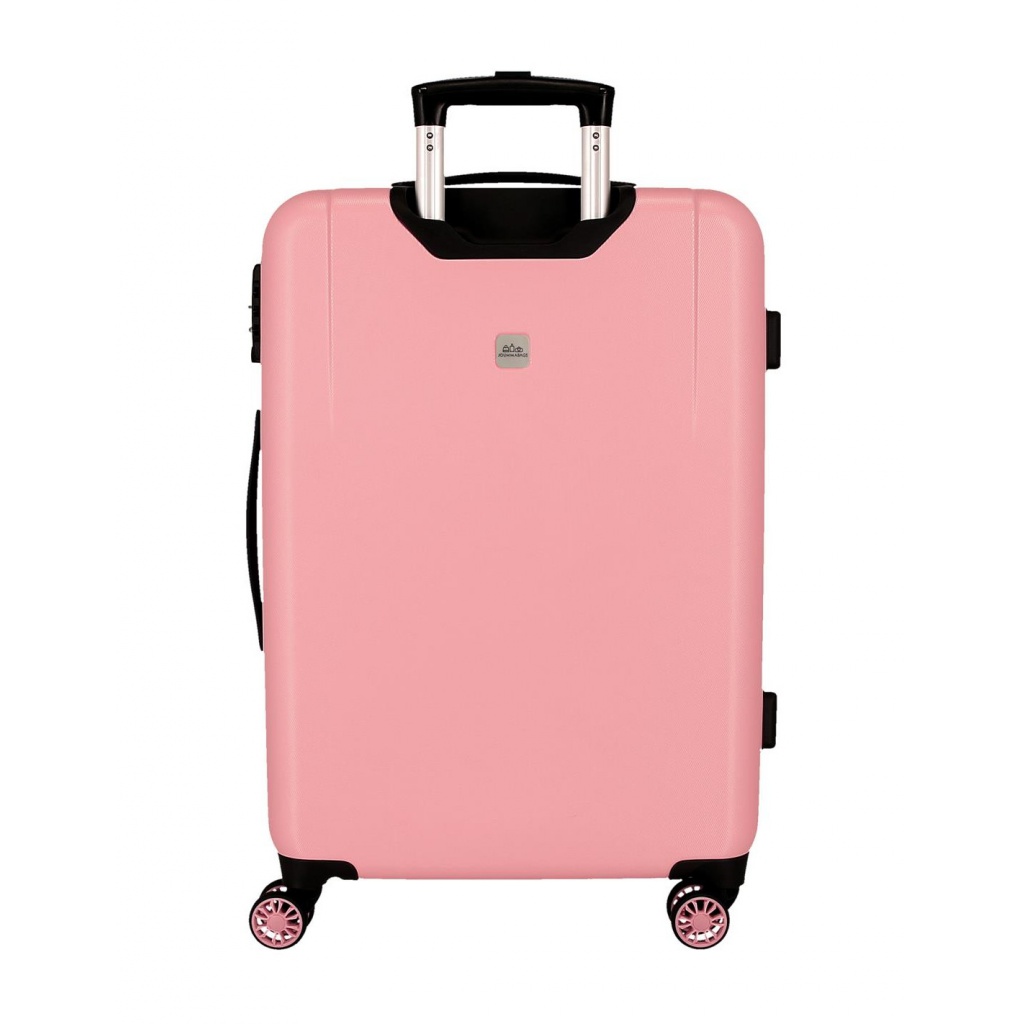 Detský kufor Minnie Heads 55 cm | Ružový škrupinový kufor Disney