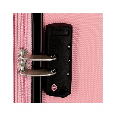 Detský kufor Minnie Heads 55 cm | Ružový škrupinový kufor Disney