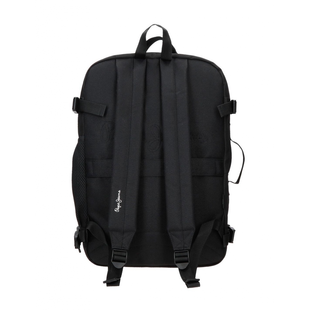 Batoh Pepe Jeans Aris Evergreen čierny | Dvojkomorový cestovný batoh